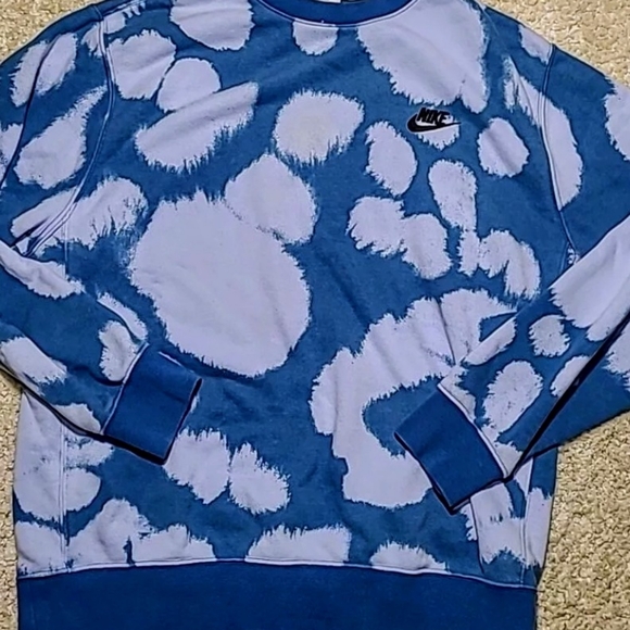 Nike Men's Blue Patterned Sweater Medium - Picture 10 of 13